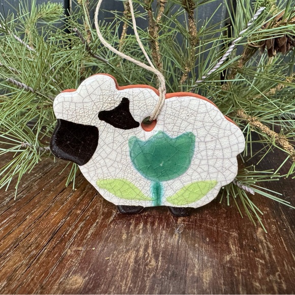 Redware Spring Or Summer Ornament Set - Picture 4 of 12